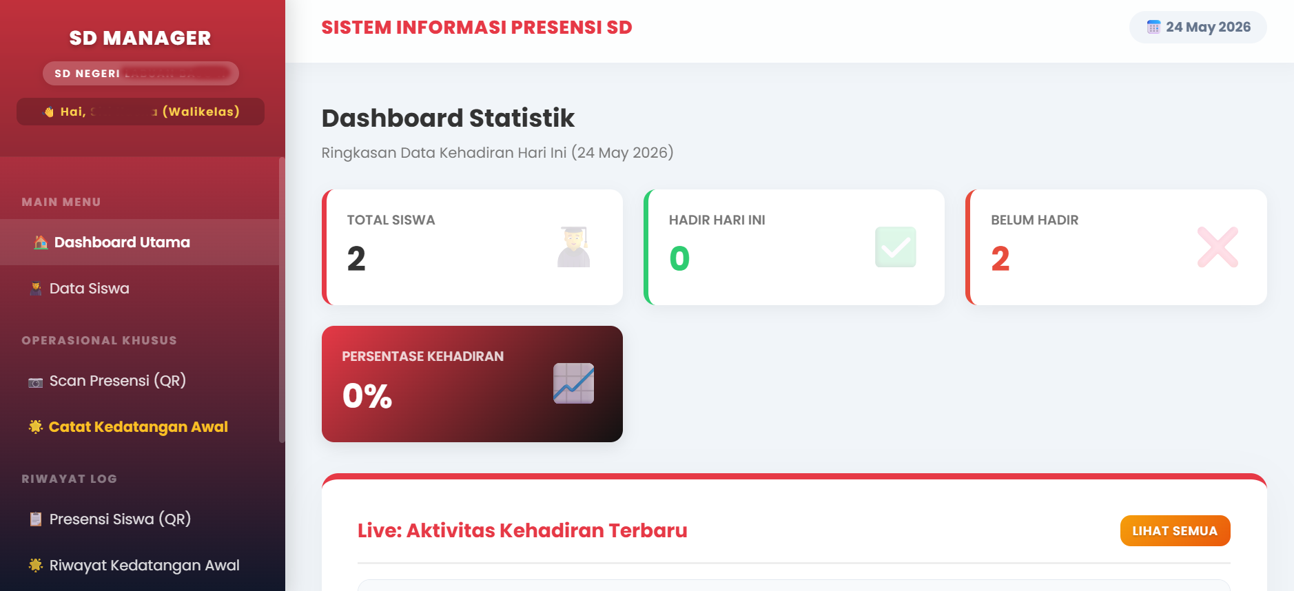 Sistem Informasi Presensi SD